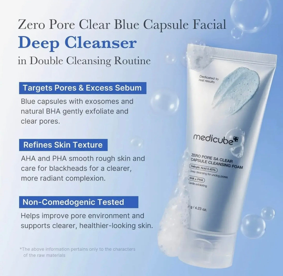 Medicube Zero Foam Cleanser 120 g – Diepreinigende Gezichtsreiniger met Salicylzuur & Centella voor Poriën en Onzuiverheden