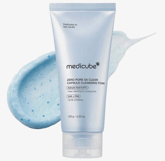 Medicube Zero Foam Cleanser 120 g – Diepreinigende Gezichtsreiniger met Salicylzuur & Centella voor Poriën en Onzuiverheden