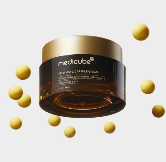 Medicube Deep Vita C Capsule Cream 55 g – Vitamine C Gezichtscrème met 50% Duindoornextract & 5% Niacinamide